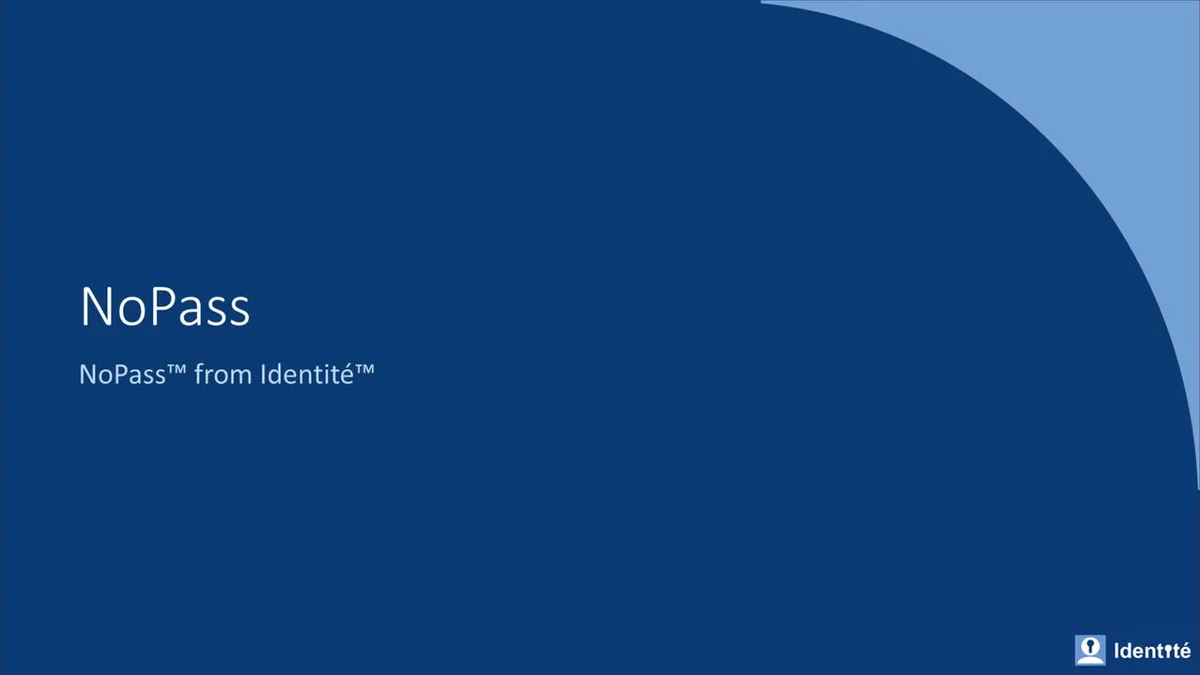 Authentication and Transaction Authorization with NoPass
