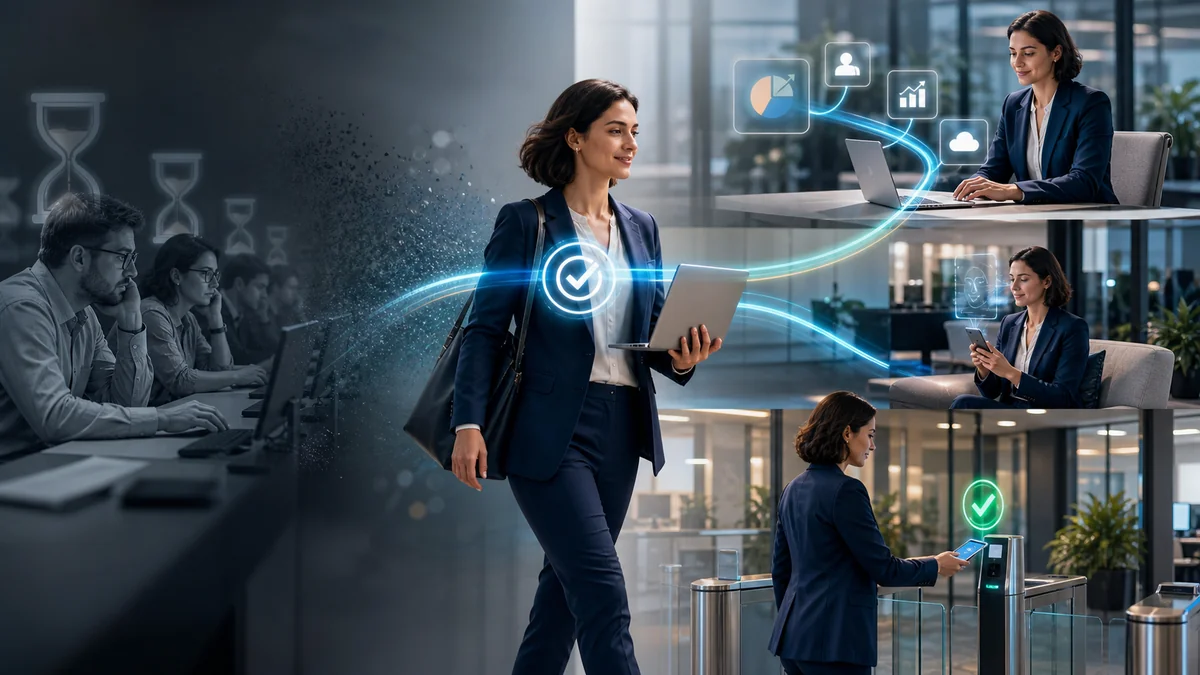 Editorial cybersecurity scene illustrating Passwordless Authentication Changes Everything.