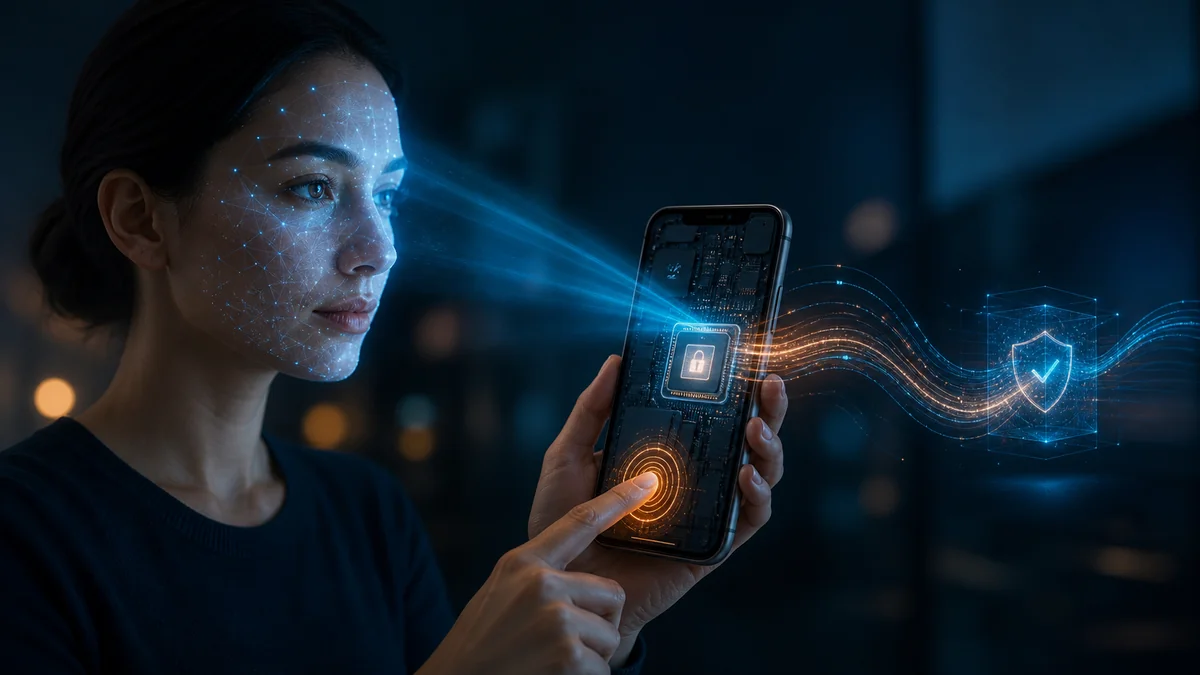Editorial scene illustrating Biometrics Should Be Part of a Larger Security Architecture