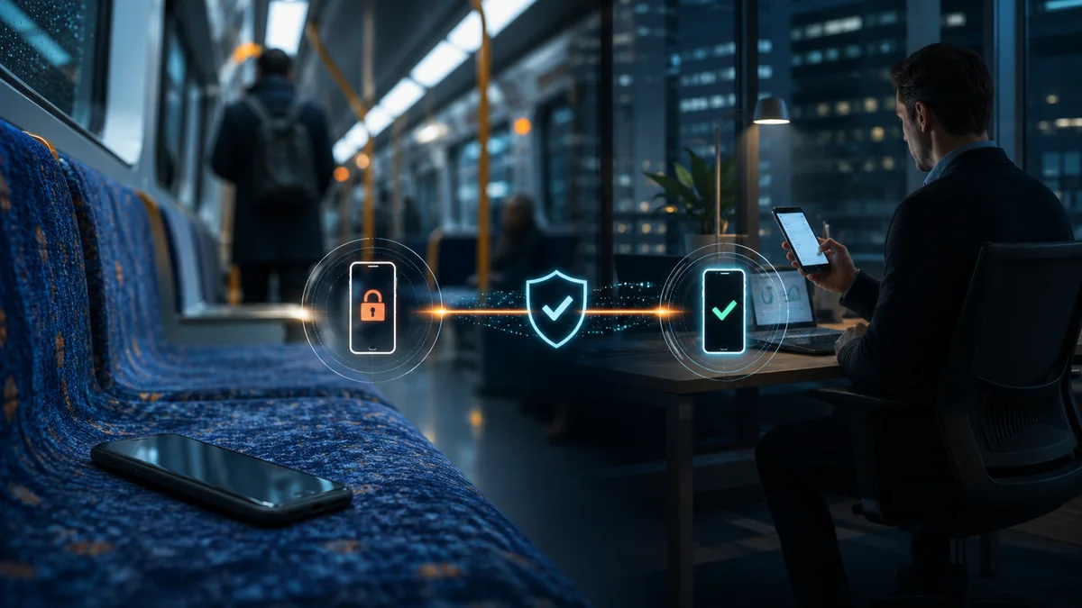 Editorial scene illustrating Secure Backup & Restore