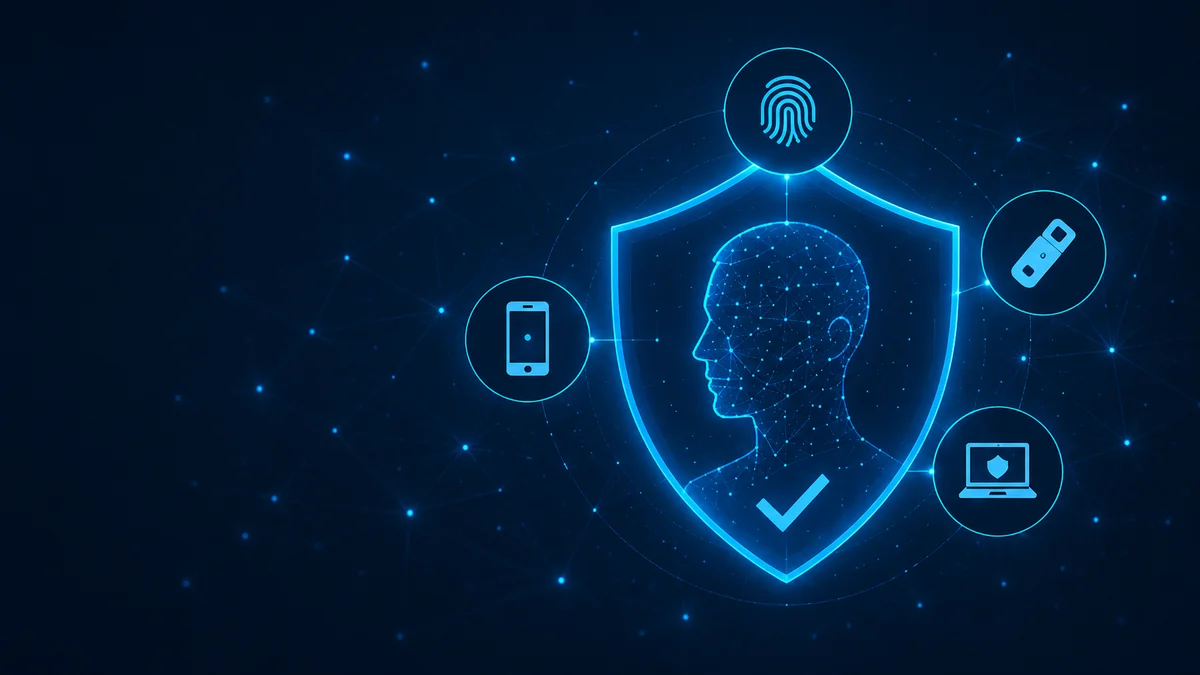 Passwordless authentication protected by continuous identity verification across biometrics, trusted devices, and secure endpoints.