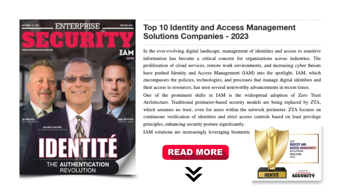 Portada de la revista de seguridad empresarial Identité®