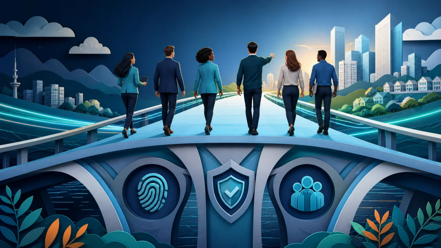 Concepto editorial que ilustra la seguridad no debería ralentizar el crecimiento.